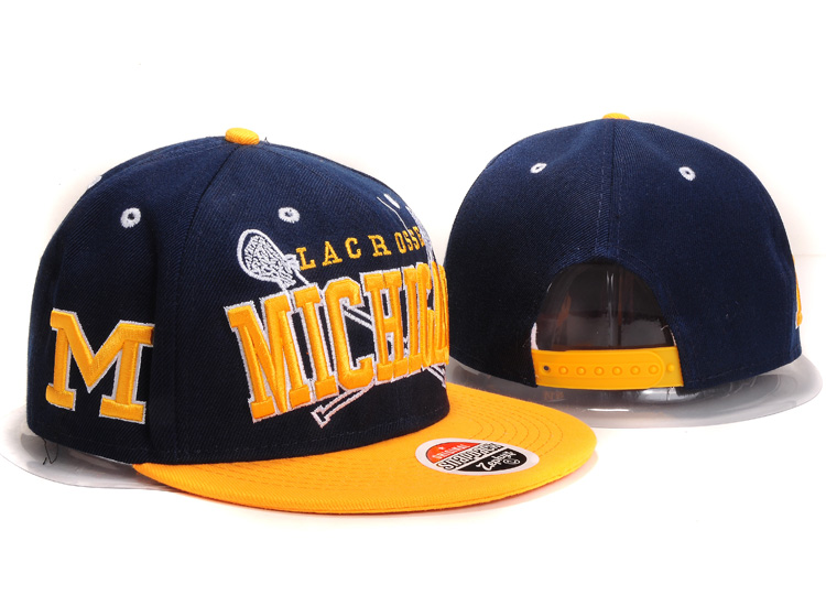 NCAA Michigan Z Snapback Hat #01